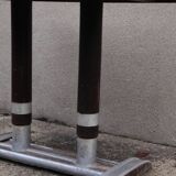 Red Formica bistro table