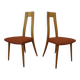 Cherry wood chairs by Ernst-Martin Dettinger, Germany, 1960s, set of 2.