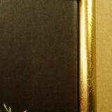 Golden frame with gold leaf - ancient botanical poster