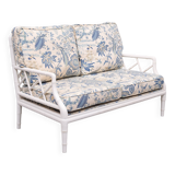 Faux Bamboo Chippendale Two seat Sofa 1970s France