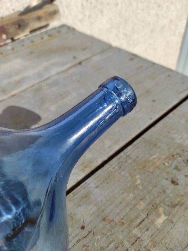 Demijohn j albinana transparent blue