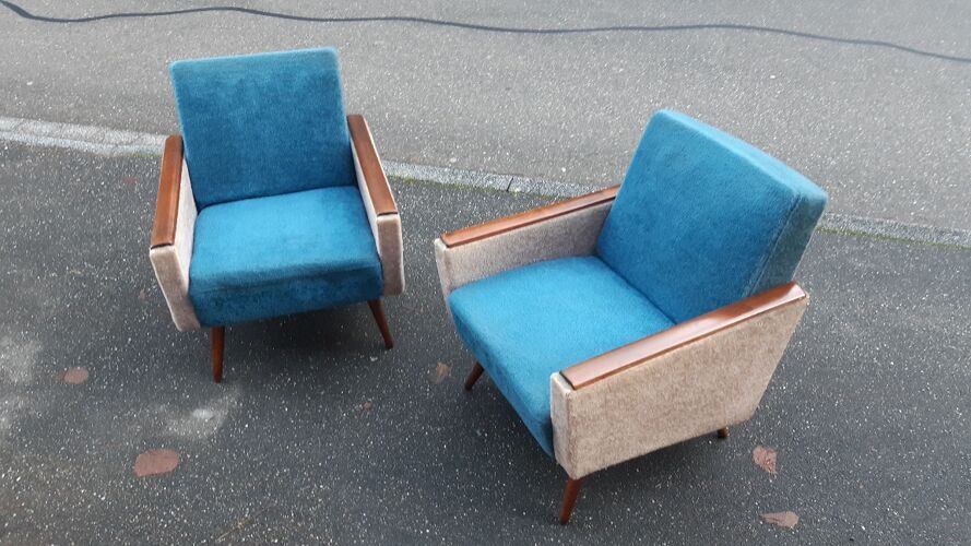 2 fauteuils des années 60