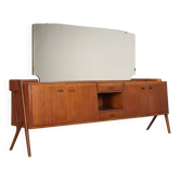 Vintage buffet in mahogany veneer, design, Italy, 1960s