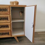Rattan storage unit
