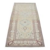 Tapis turc vintage Oushak petit sku3428