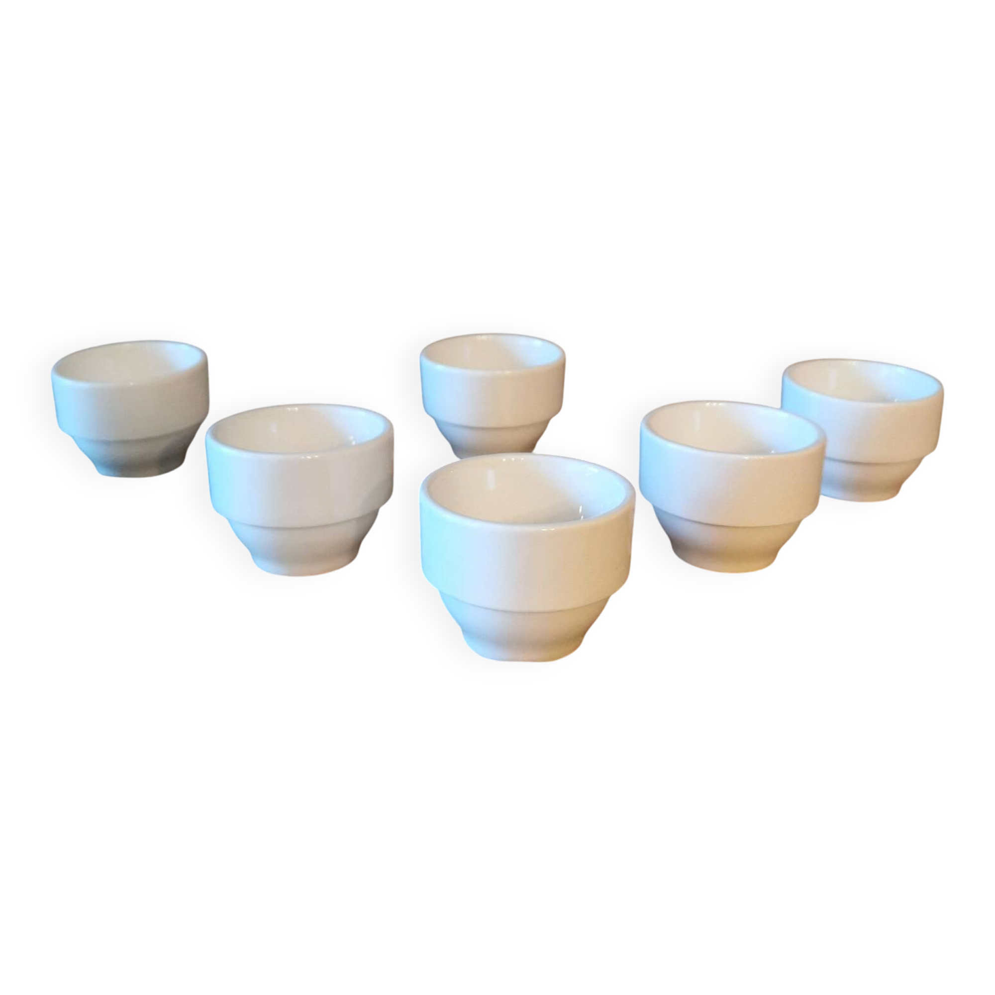 6 Vintage 1960s Prisunic Egg Cups
