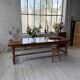 Table repas style drapière noyer 2m5/3m5 1900