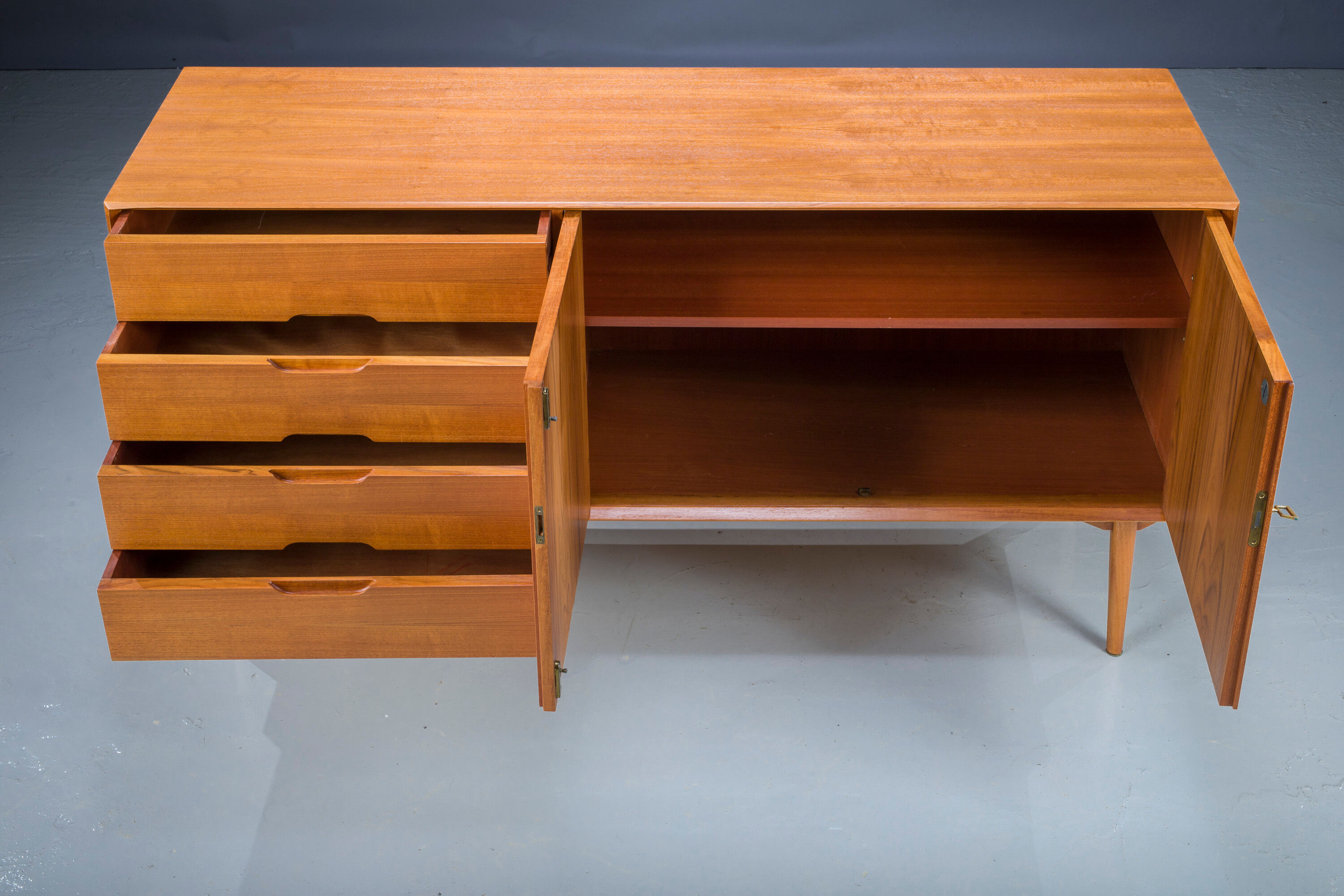 Mid-Century Teak Sideboard by Rex Raab for Wilhelm Renz, Germany, 1960s