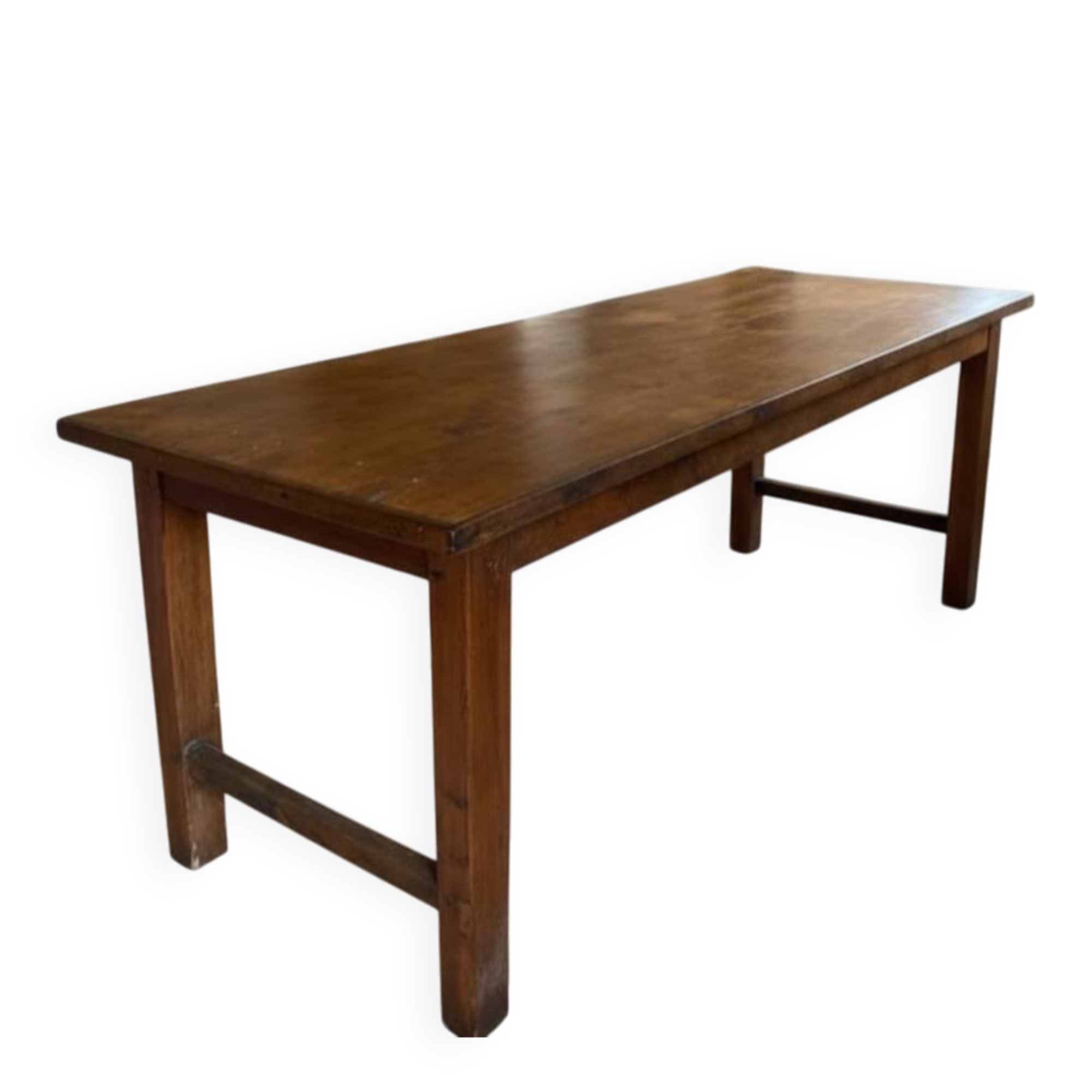 Vintage farm table - solid wood & h-brace - 200cm
