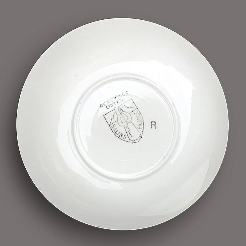 Set of 8 vintage Salins plates – Deauville Corail model
