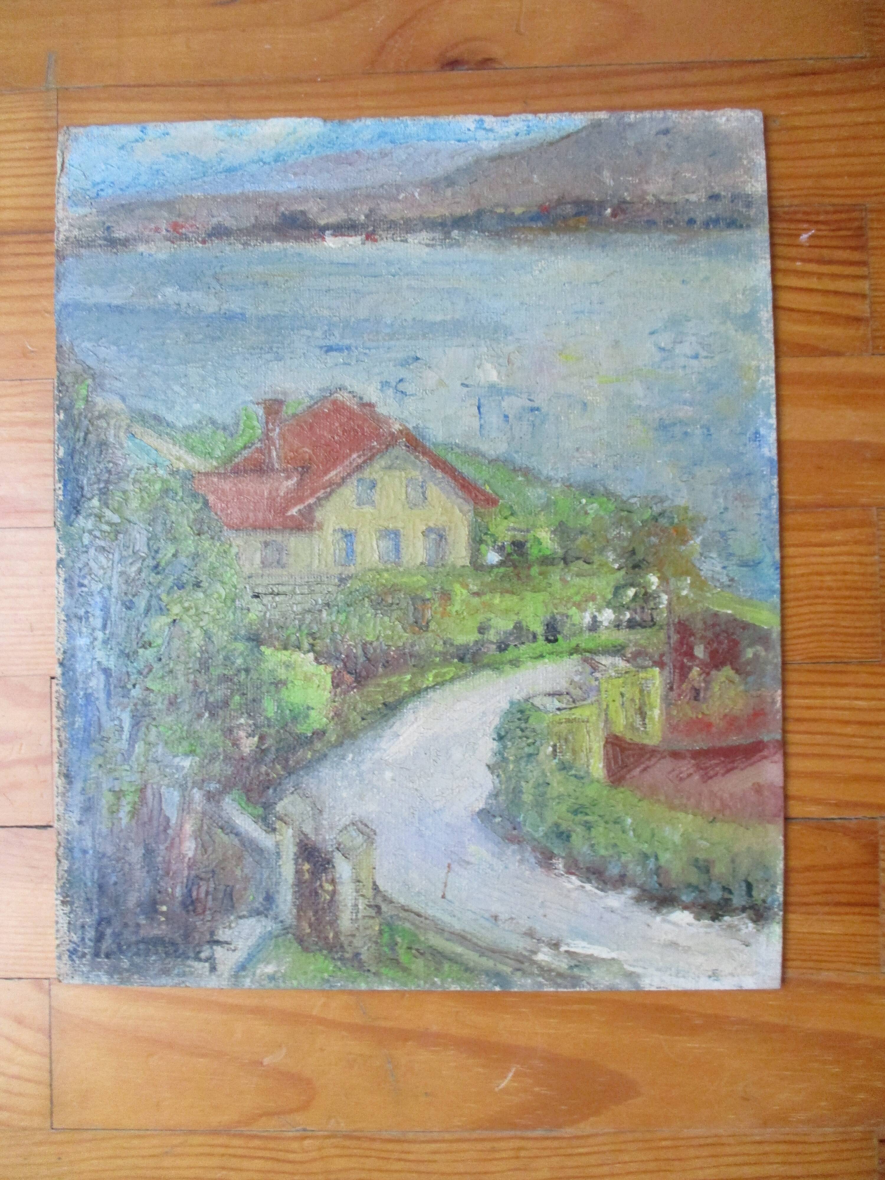 Peinture sur carton 1963