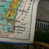 School poster Hatier north region east economic and physical map