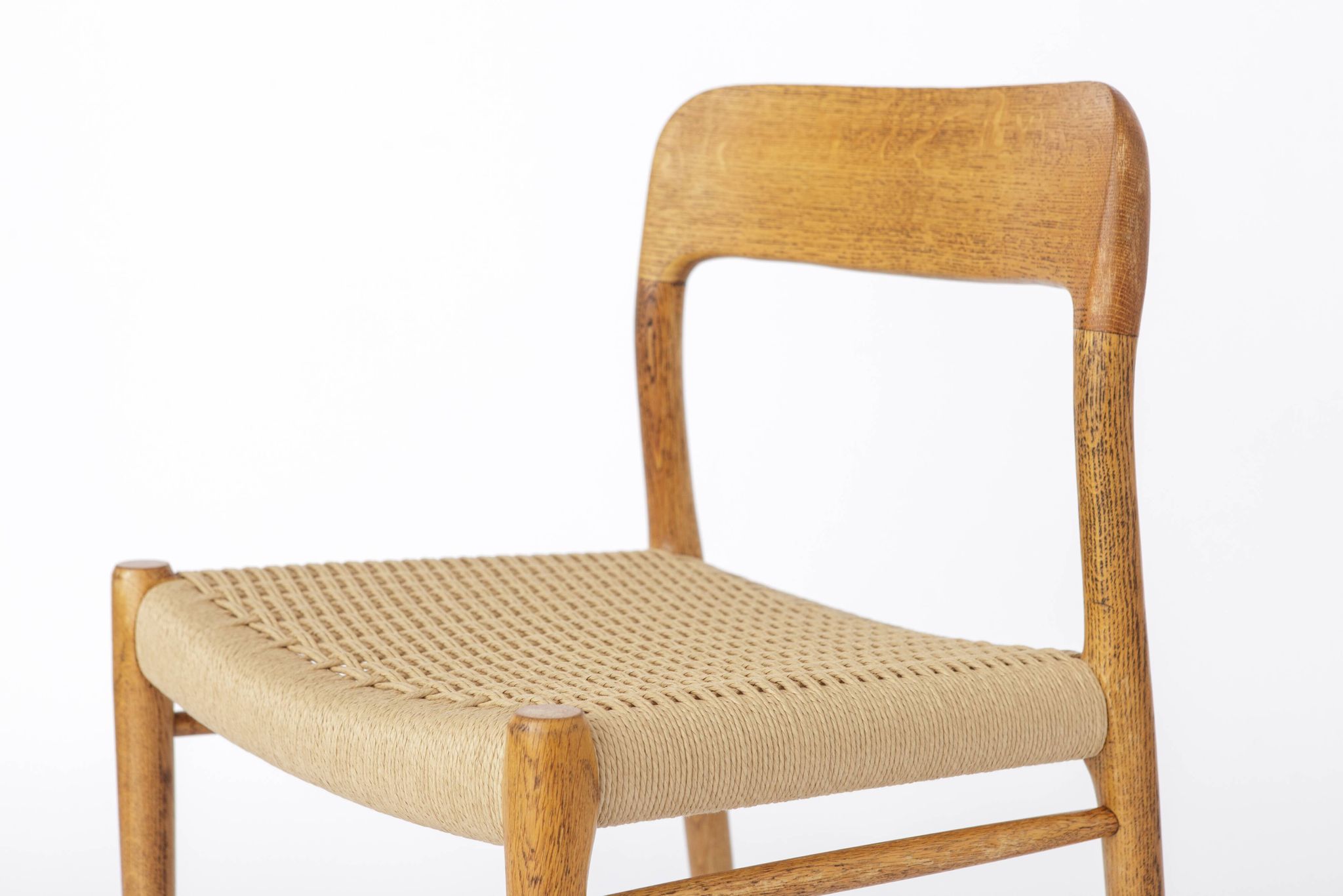Set of 6 Niels Otto Møller Model 75 Chairs | 1950s Oak Dining Chairs | Mid