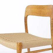 Set of 6 Niels Otto Møller Model 75 Chairs | 1950s Oak Dining Chairs | Mid