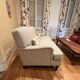 Sofa model Genova upholstered by a upholsterer.