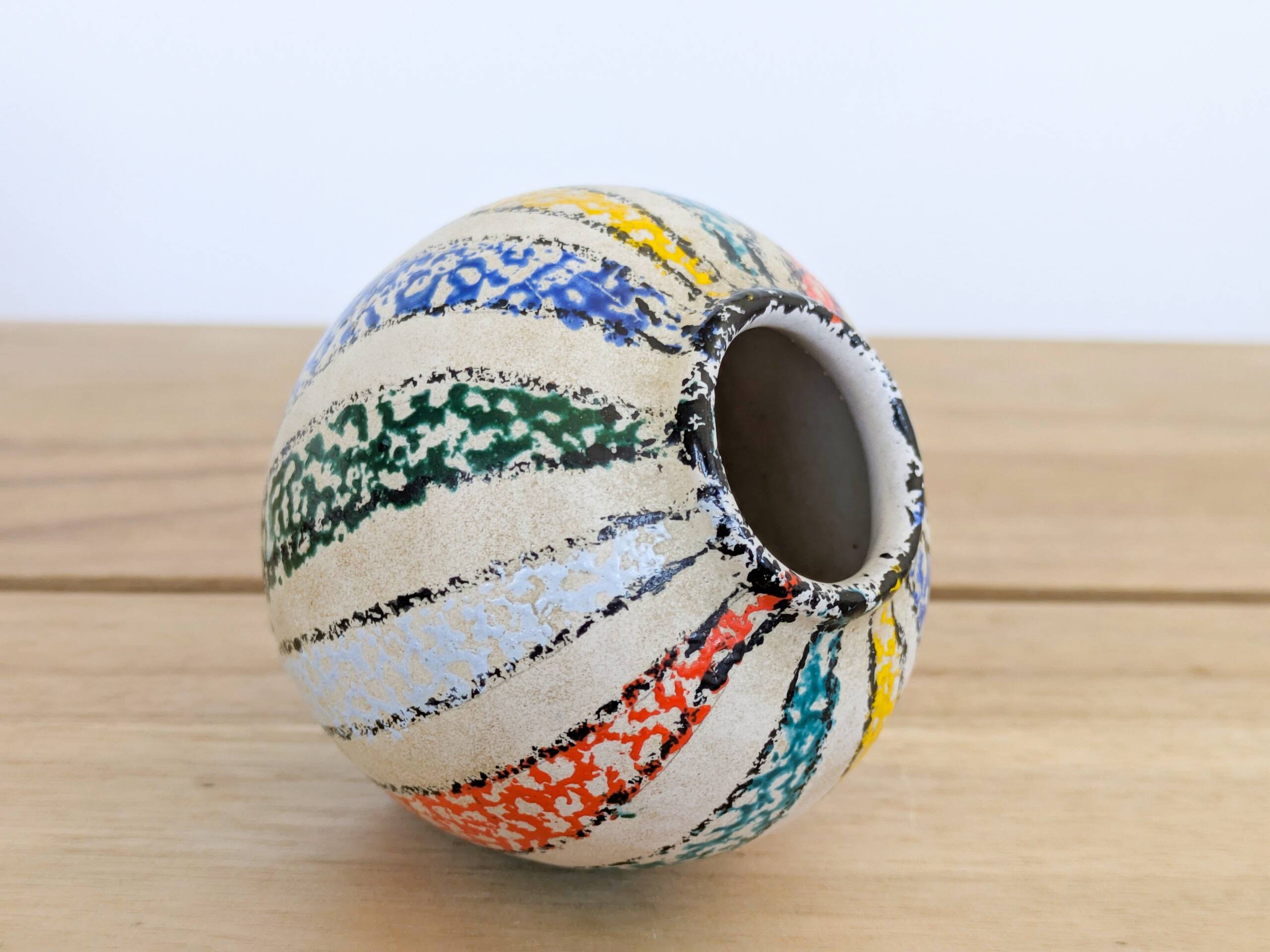 Mini Vase Scheurich Céramique Ouest Allemande Années 60