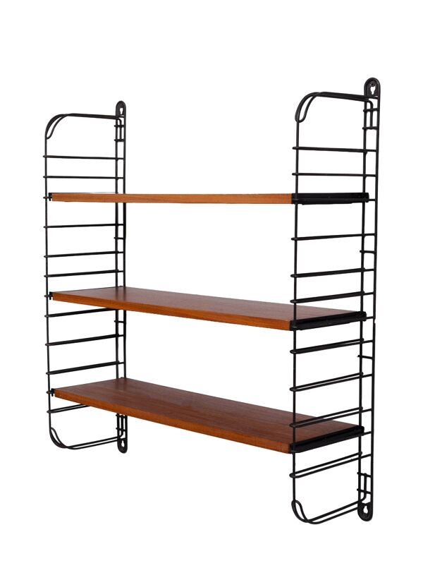 Système d'étagères modulaires Tomado en teck, années 1950, Pays-Bas