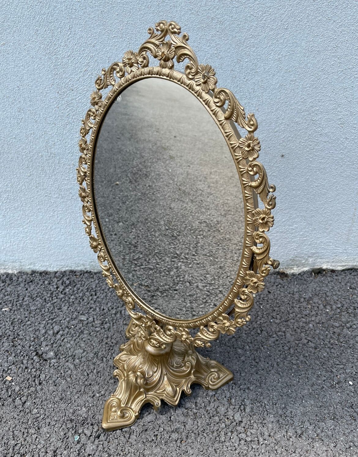 Golden mirror 21x50cm