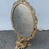 Golden mirror 21x50cm