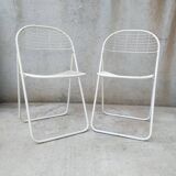 Pair of Ted Net folding chairs by Niels Gammelgaard for Ikea, 1970s
