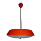 Red Hanging Lamp Model 1117 by Josef Hurka for Napako