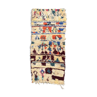 Carpet berbere boucherouite 90x220 cm