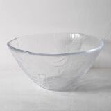 Vintage Kosta Boda Tropic Glass Fruit Bowl, Scandinavian Fruit Design 1989