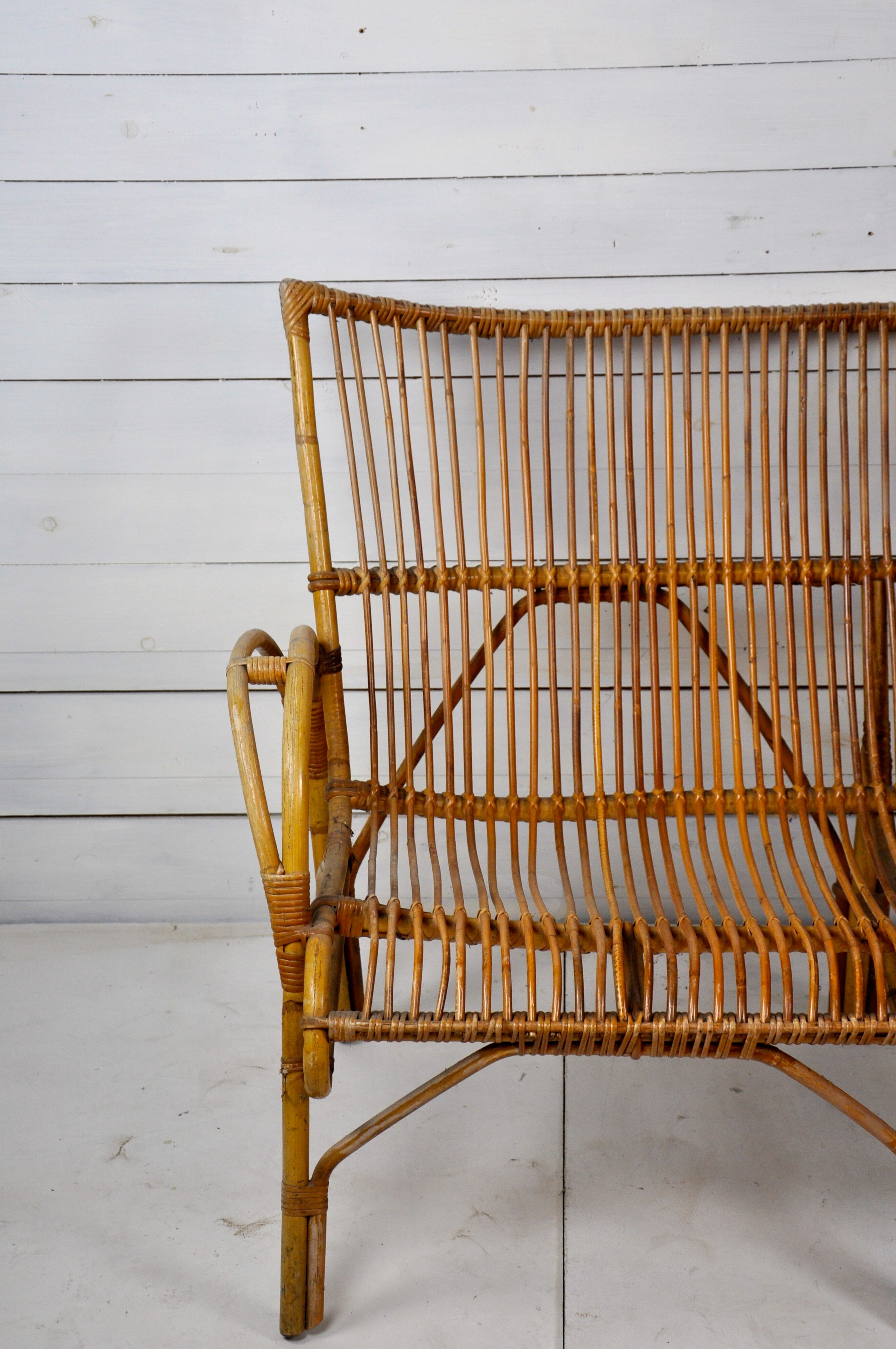 Banquette en rotin