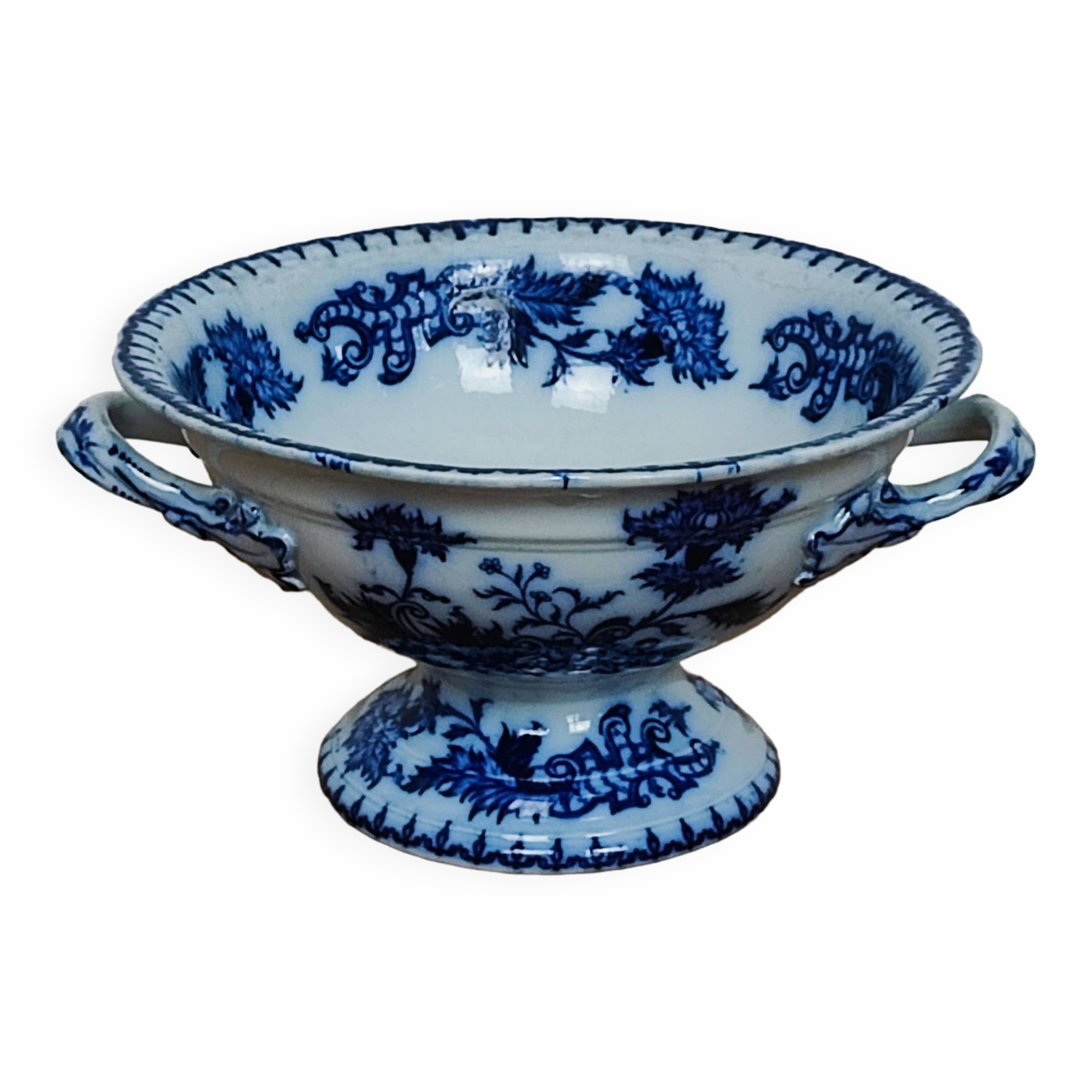 Iron earth compote bowl