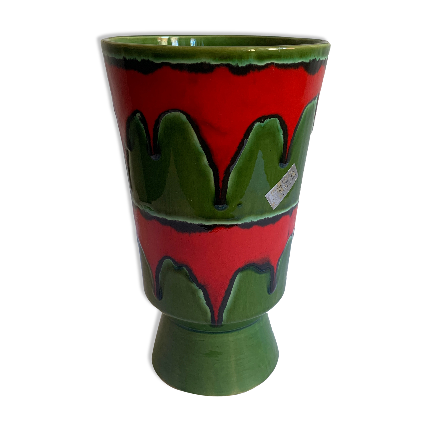 Vintage earthenware vase