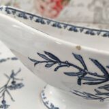 Sarreguemines Iron Earth Sauceboat on Frame, Carmen Model