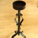 High handmade wrought iron candle holder for larger candles - vintage
