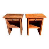 Brutalist bedside tables