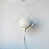 Metal applique with 80s glass sphere
