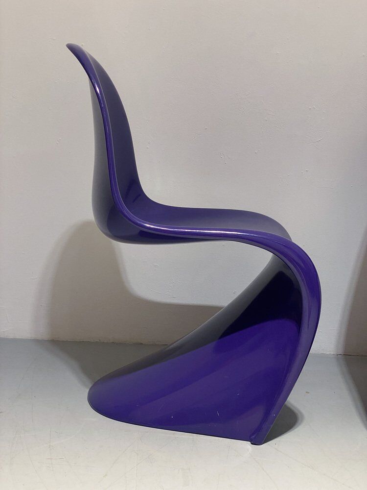 Vintage chair in purple by Verner Panton for Bayer, 1960s