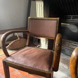 Pair of bridge armchairs