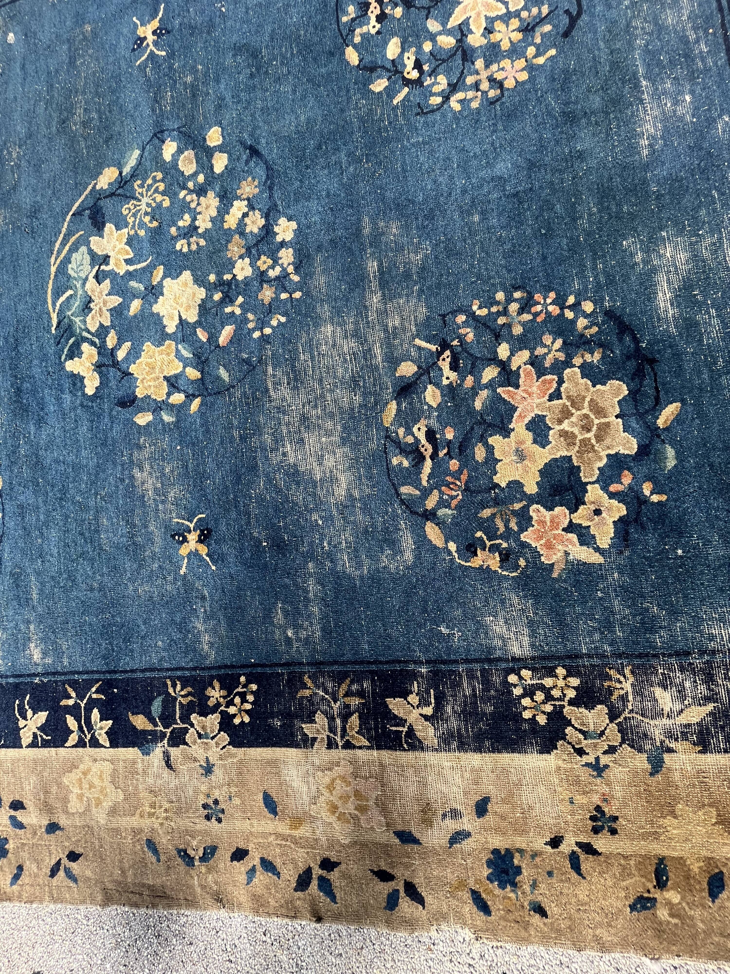 Chinese Art Deco rug from Beijing circa 1900