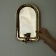 Single mid-century Swedish brass sconce