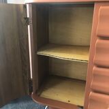 Terracotta vintage chest of drawers