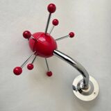 Vintage red Sputnik coat rack