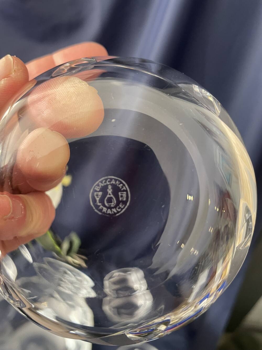 Baccarat fruit salad set salad bowl with 6 bowls table art