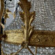 Large 19th century Empire Montgolfière chandelier in bronze and crystal