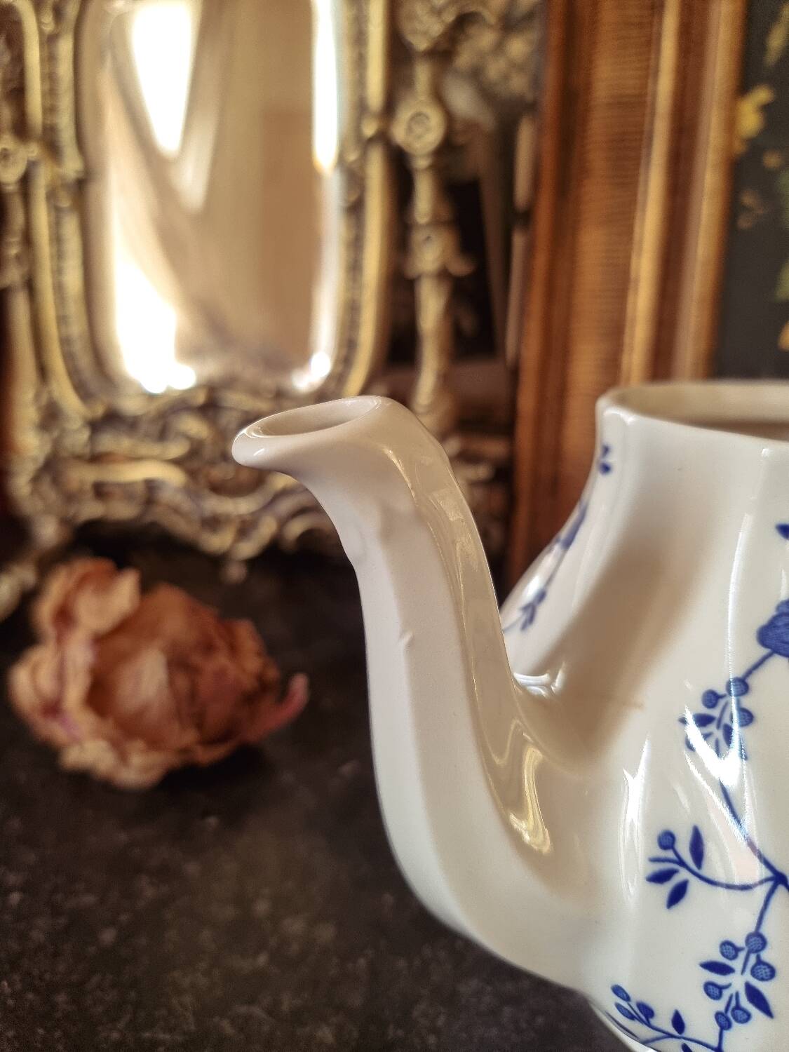 Churchill teapot and milk jug