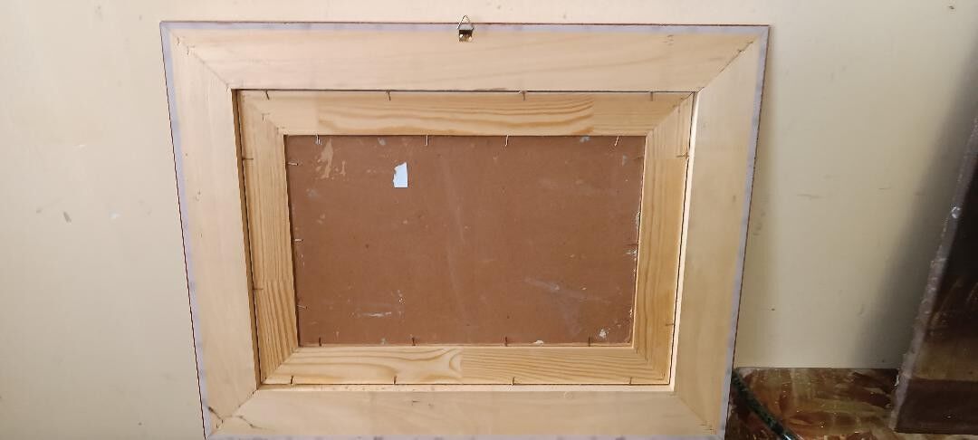 Oil painting on cardboard, dated, unsigned, late 19th century, Italian school.