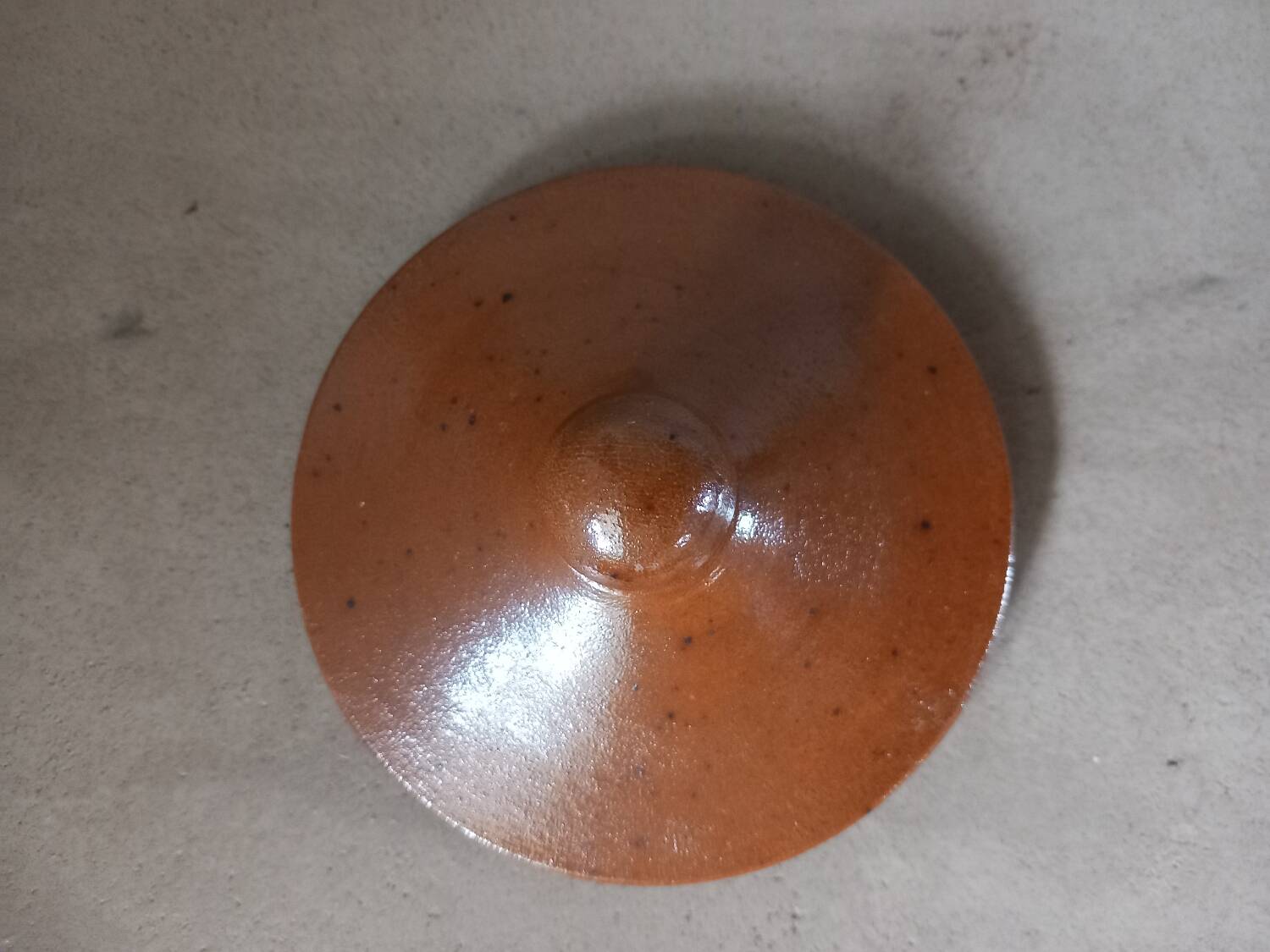 Old stoneware teapot