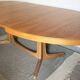 Baumann vintage 1970 oval table, stamped NF