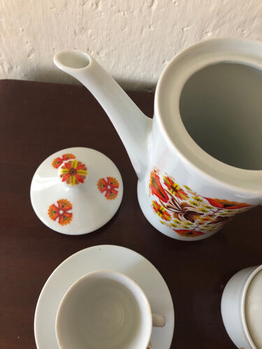 Service thé, café porcelaine Vercor