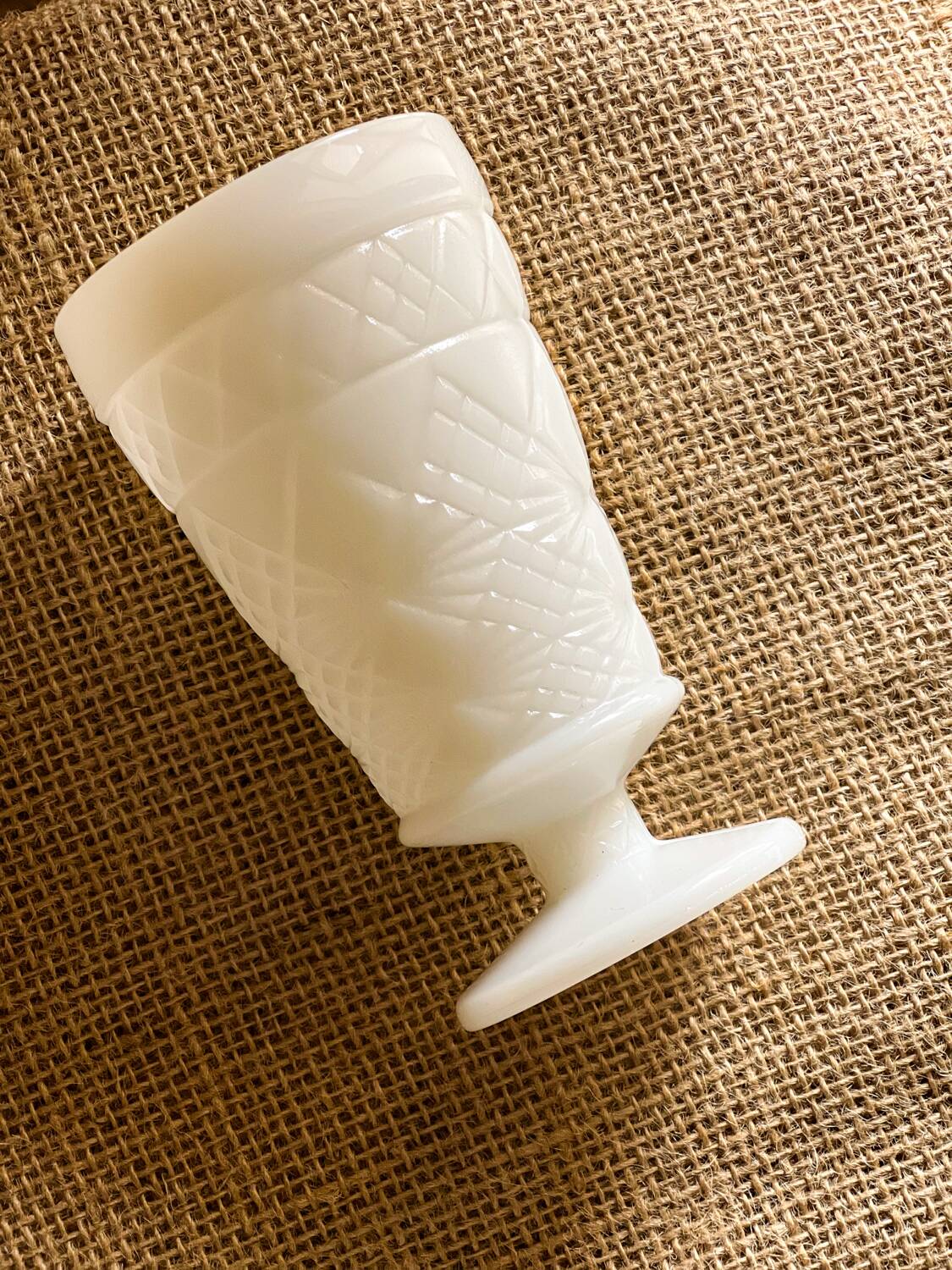 Big Top Peanut Butter Cup in Milk Glass Opaline Glass