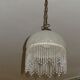 Vintage suspension in half shell speckled with pearls