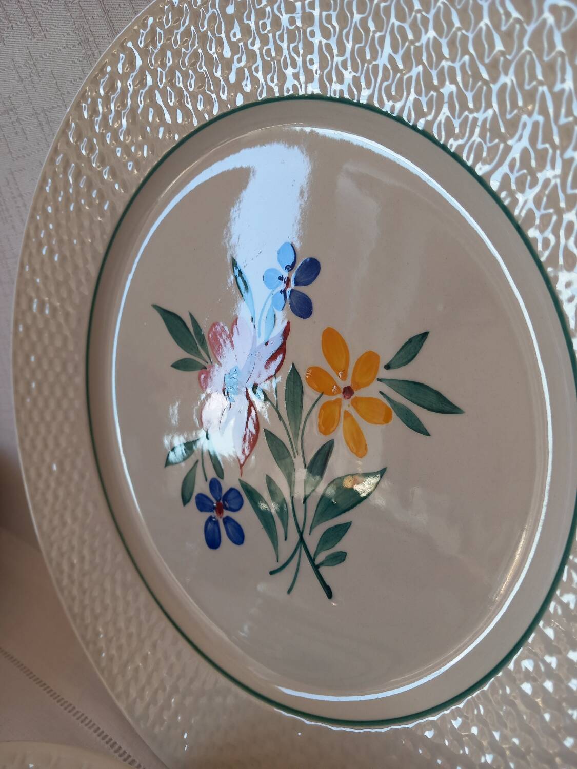Assiettes Digoin et Sarreguemines Fabiola